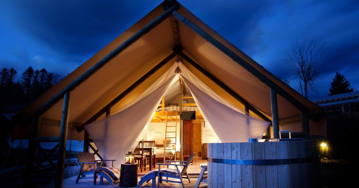 Glamping in Titos Gemüsegarten