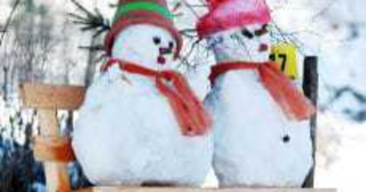 Schneemänner verdoppeln Einwohnerzahl