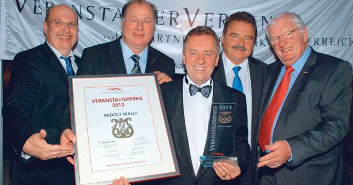 Rudolf Mally wurde mit dem Veranstalterpreis 2012 ausgezeichnet