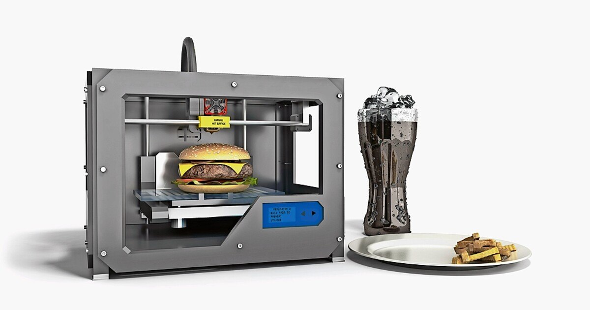 Der individuell gedruckte Burger