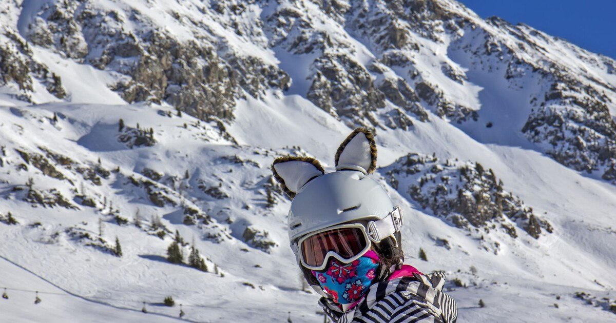 Junge haben Bock auf Ski