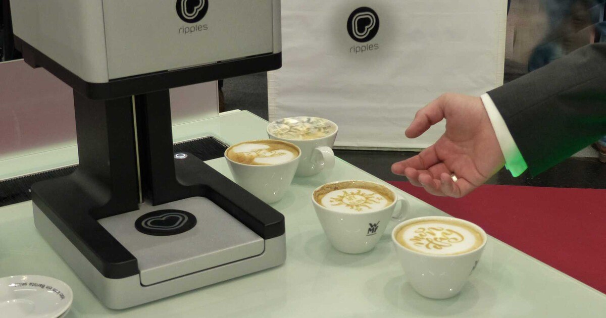 Latte Art auf Knopfdruck und mit Logo