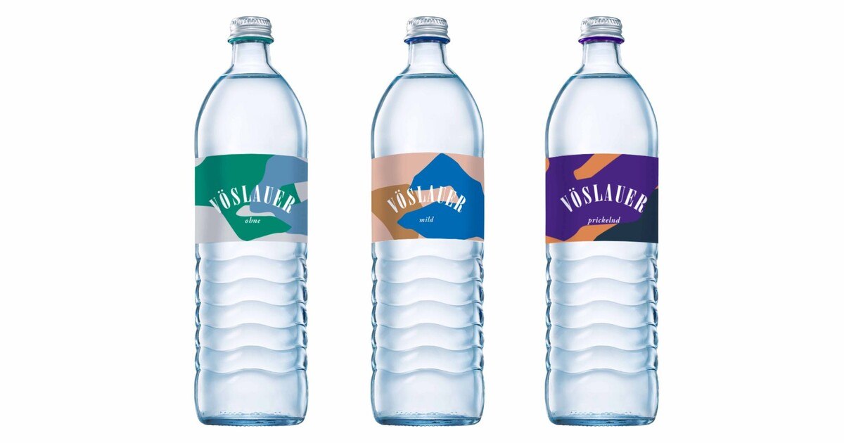 Mineralwasserflaschen werden zu Leinwänden