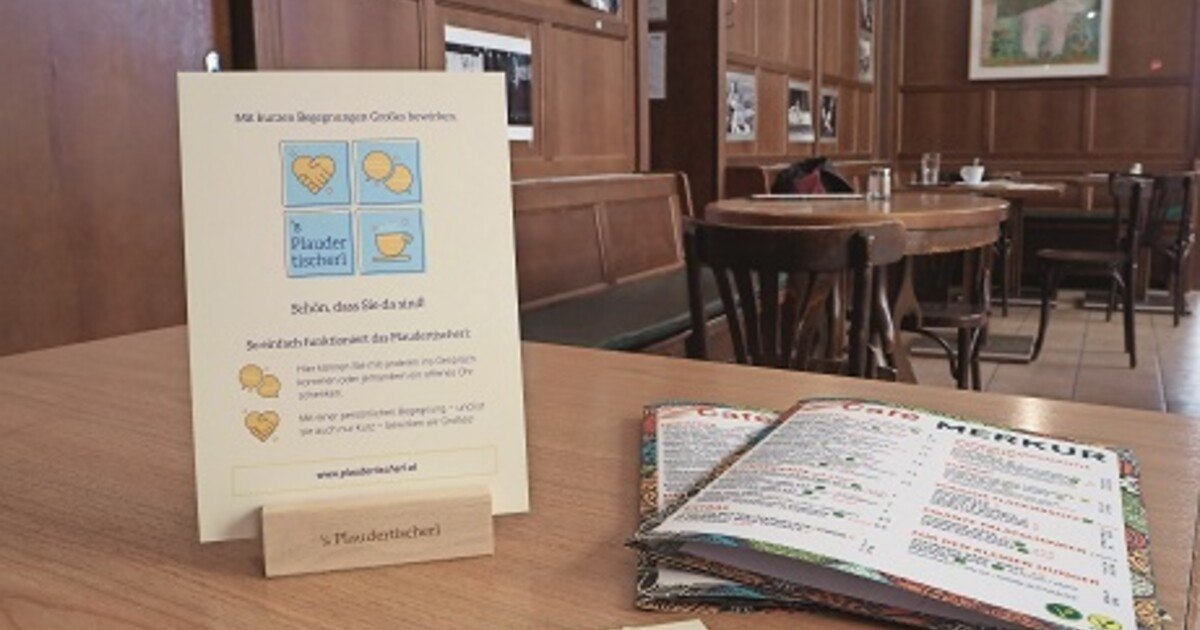 Vorbildlich: Cafés mit Plaudertischerl