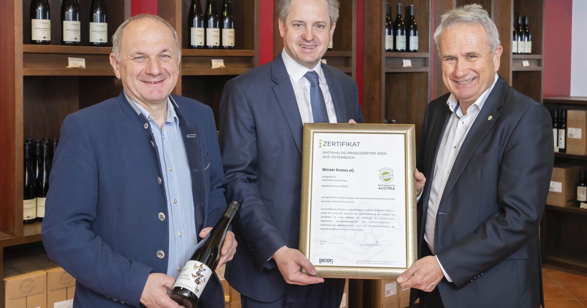 Winzer Krems: „Nachhaltig Austria“ zertifiziert