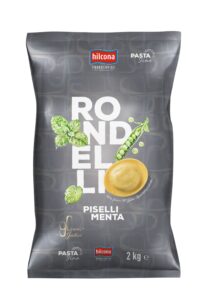 Zum Jubiläum gibt es eine eine eigene Pastakreation: Rondelli Piselli Menta. (C) Hilcona Foodservice