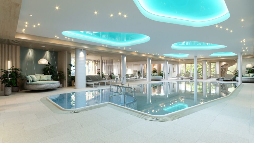 Der neu gestaltete Spa-Bereich hat dazu beigetragen, dass der Karnerhof nun ganzjährig geöffnet hat. (C) Hotel Karnerhof