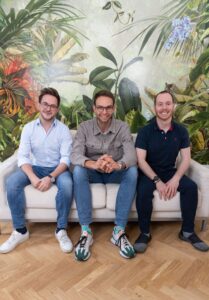 Die chatlyn Gründer (v.l.n.r.): Matthias Haubner Nicolas, Vorsteher, Michael Urbanek. (C) chatlyn