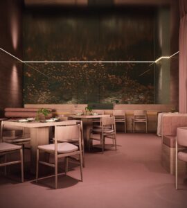 Der Restaurantbereich des „Dots DXB“ setzt auf klare Linien, sanfte Töne und moderne Gestaltung. © leisure communications / Dots Group