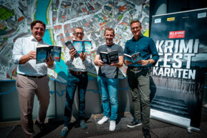 Bürgermeister Günther Albel, Michael Spanring-Sternig, Roland Sint, und Peter Peschel.