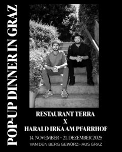 Plakat für das Pop-Up in Schwarz-Weiß.